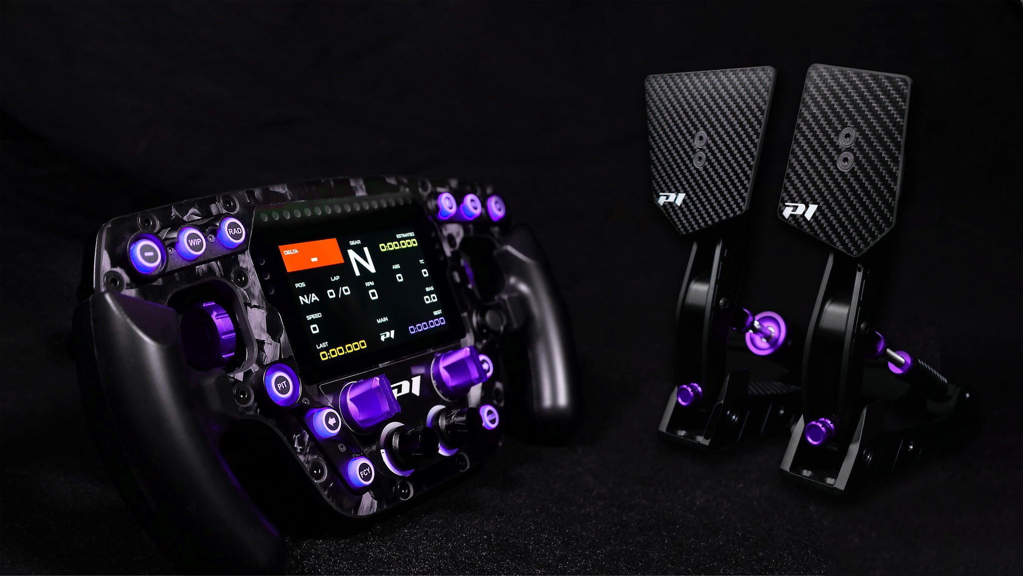 f1 game wheel and pedals Bundle F1 Sim Racing Wheel Eau Rouge Apex